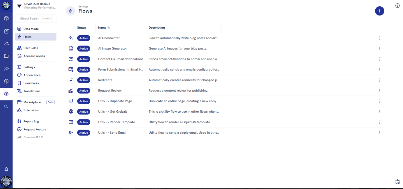 Screenshot 1 - Appearance & Project Settings
